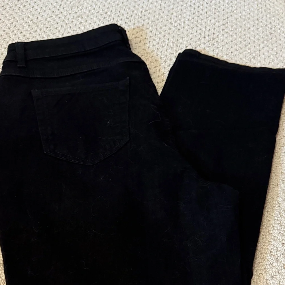 Woman Within Black Straight Leg Jeans - Picture 1 of 6